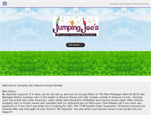 Tablet Screenshot of jumpingjoesbouncehouserentals.com